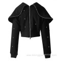 High Quantity Women Short Coat Pure Manual Decoration